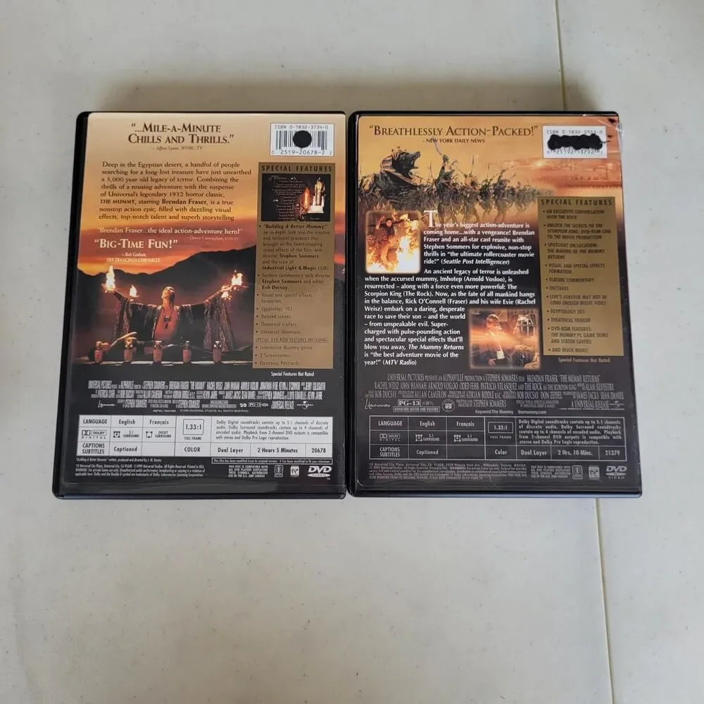 The Mummy and The Mummy Returns